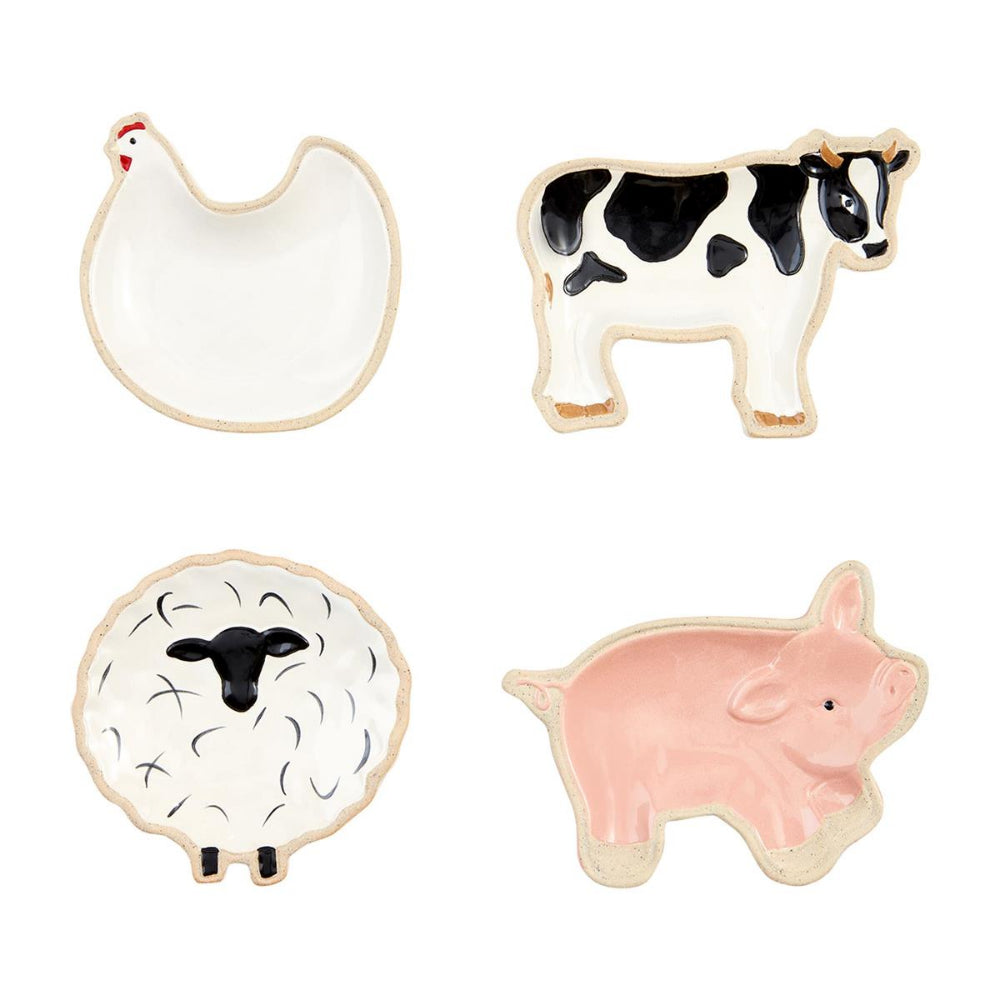 Mud Pie Farm Animal Themed Tidbit Dishes