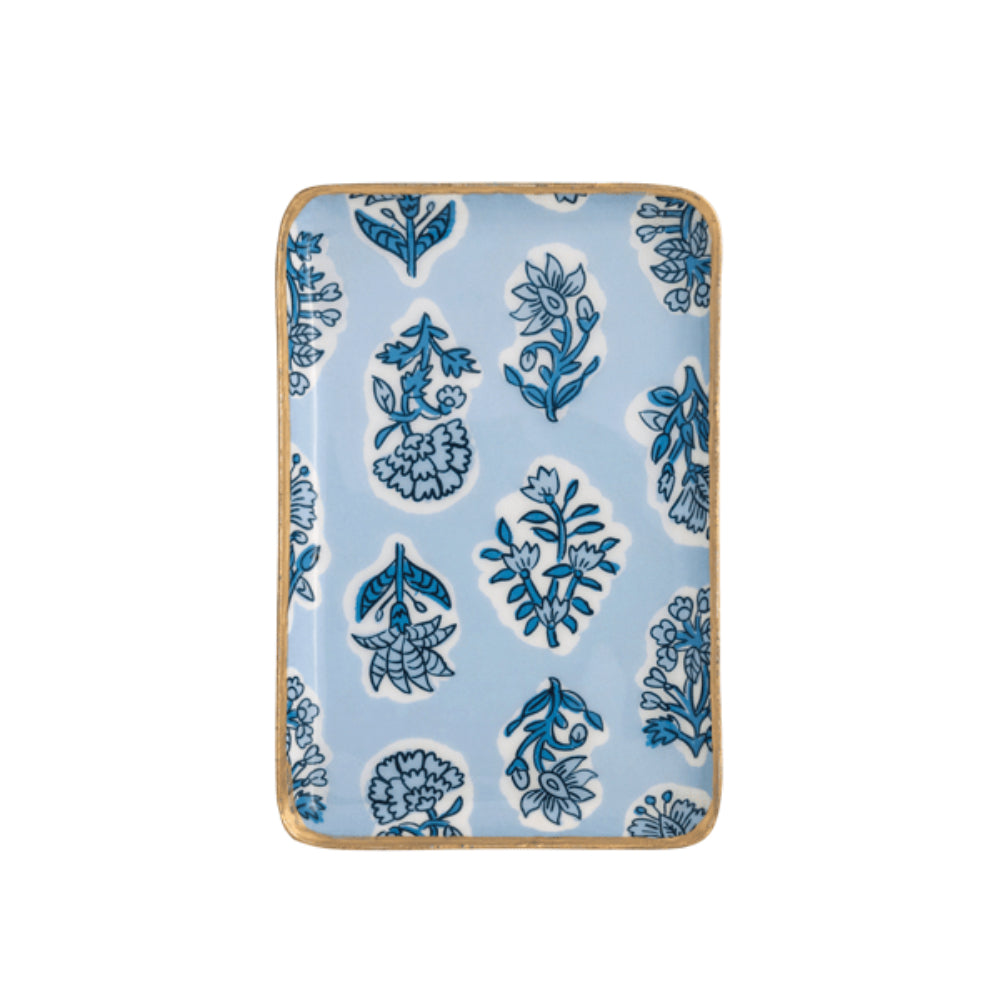 Mud Pie Blue Pattern Tidbit Trays