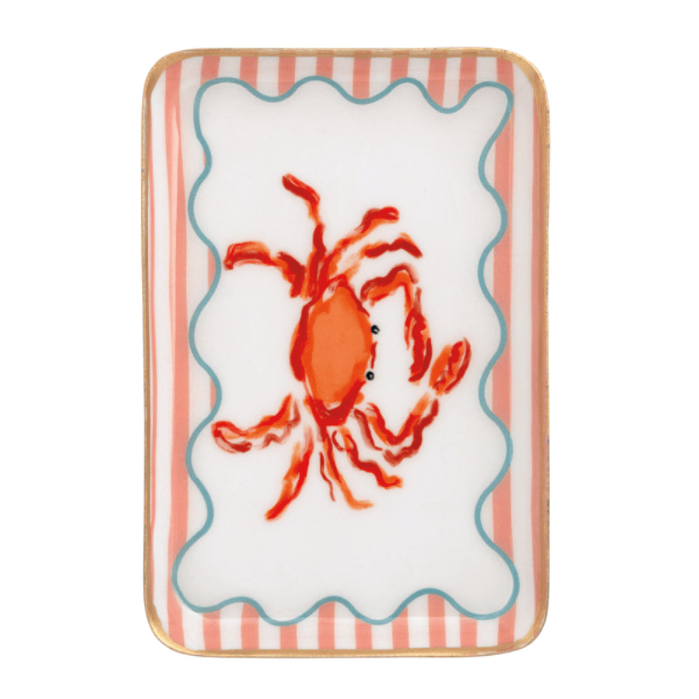 Mud Pie Crab Sea Enamel Trinket Dish