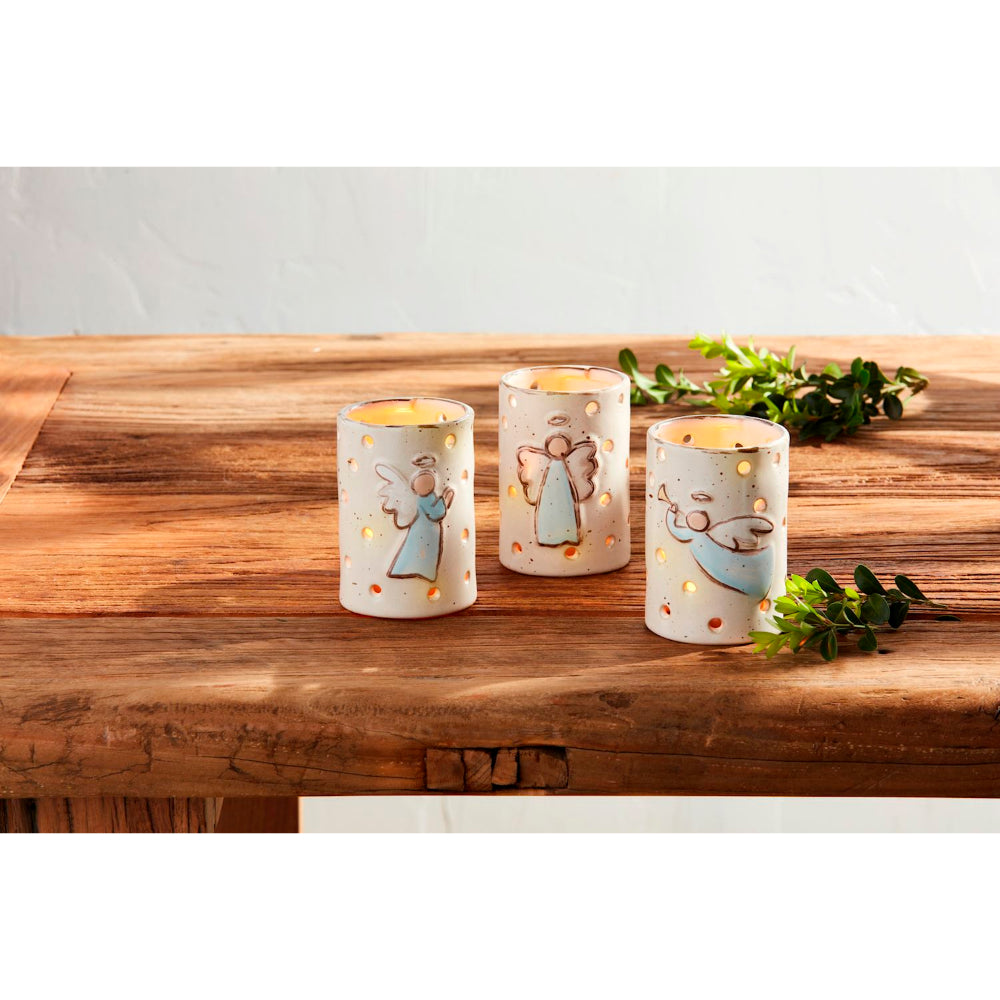Mud Pie Farmhouse Angel Votive