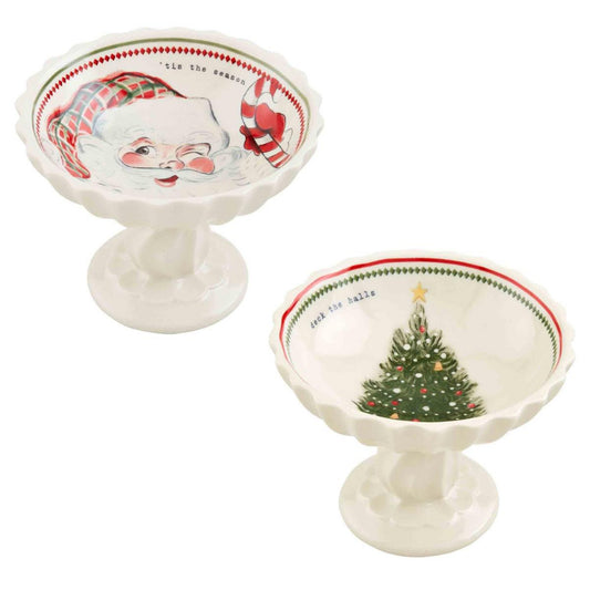 Mud Pie Vintage Christmas Candy Dish
