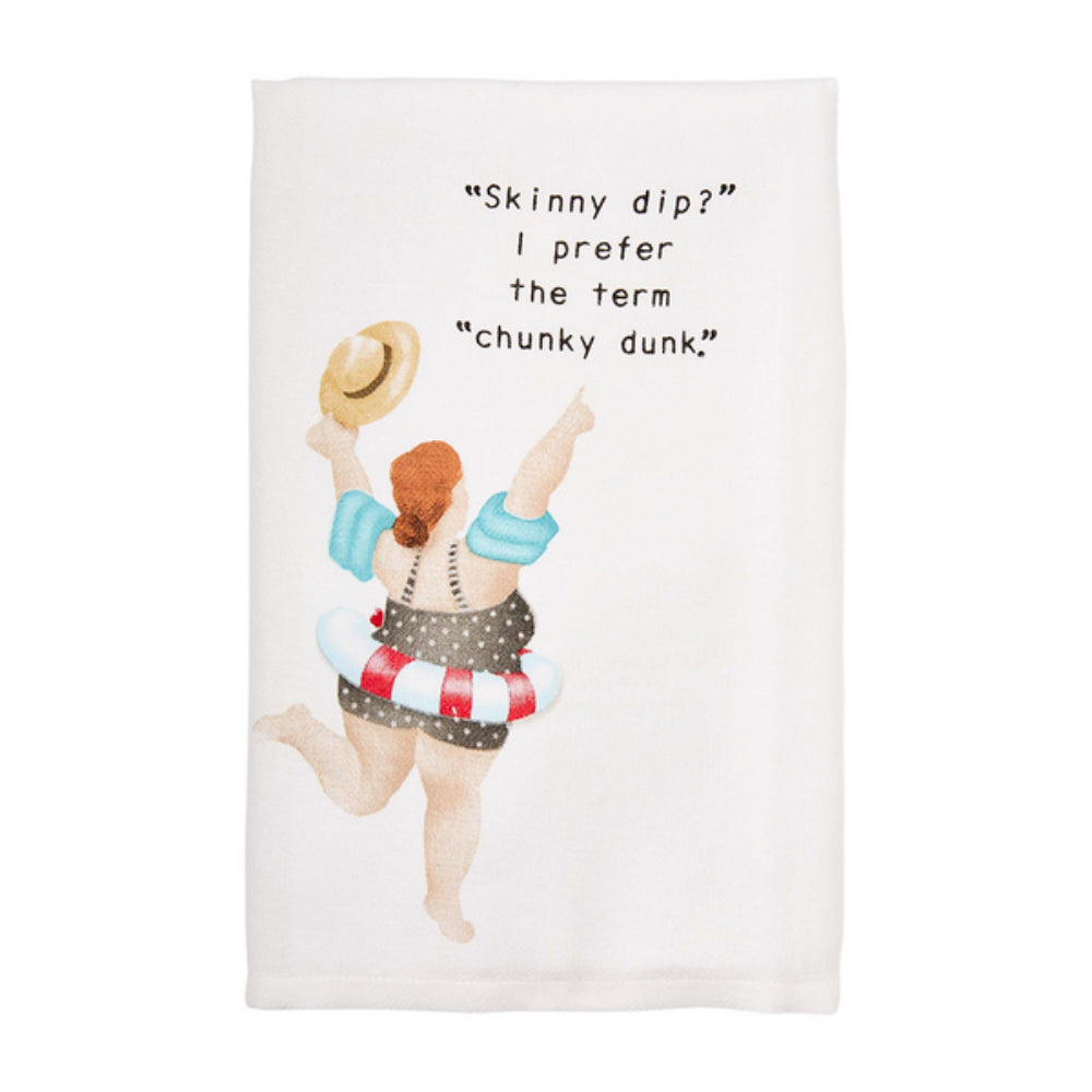 Mud Pie Pool Ladies Hand Towel-Chunky Dunk