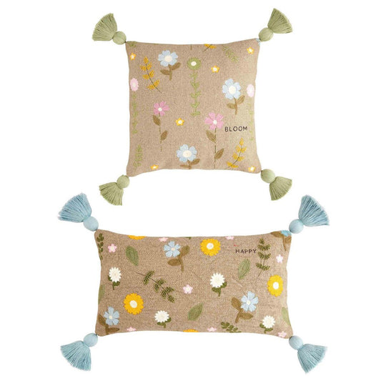 Mud Pie Floral Pillow