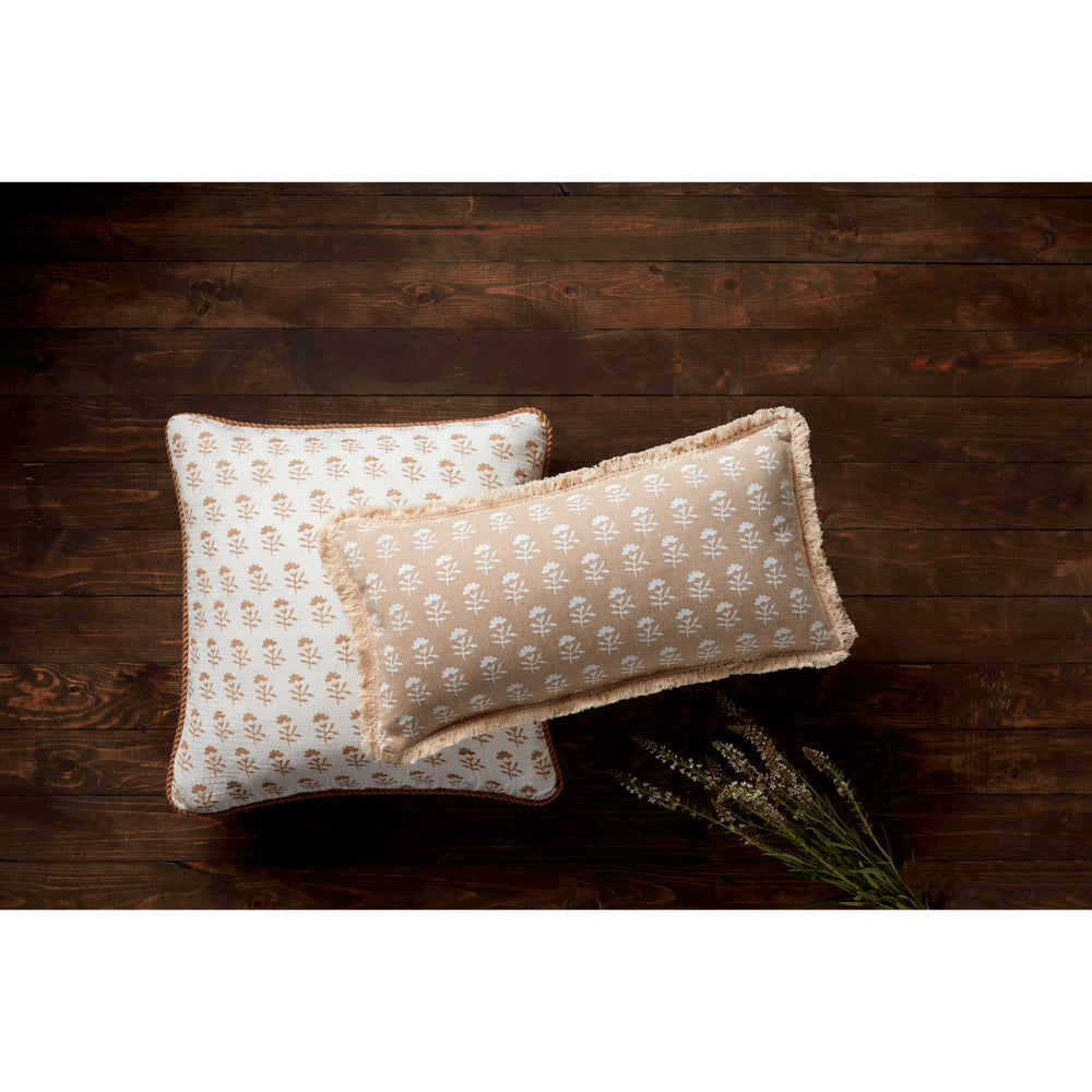 Mud Pie Block Print Pillow