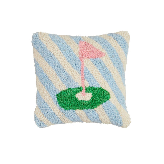 Mud Pie Sport Mini Hooked Pillow