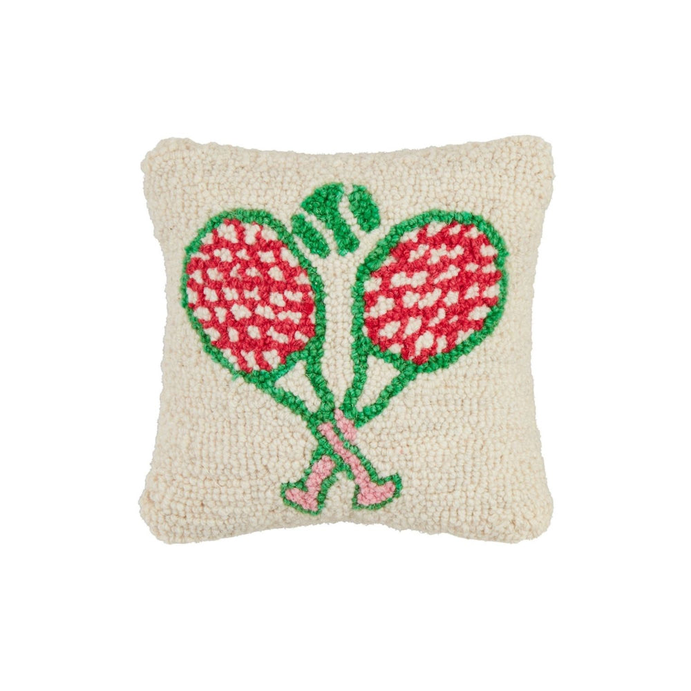 Mud Pie Sport Mini Hooked Pillow