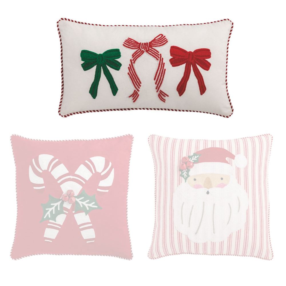 Nutcracker Whimsy Christmas Embroidered Pillows