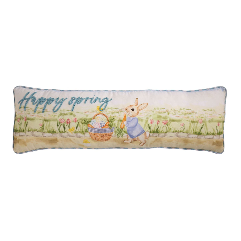 Mud Pie Easter Scene Long Pillow