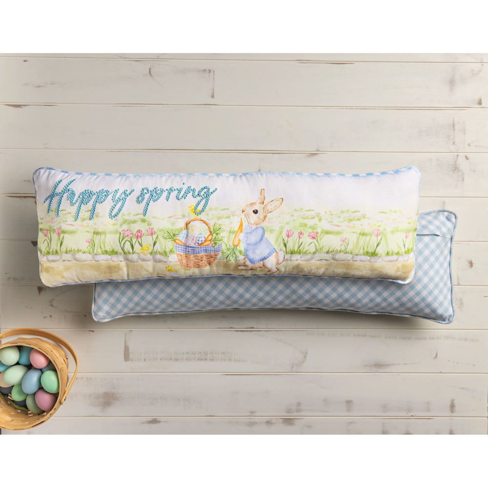 Mud Pie Easter Scene Long Pillow