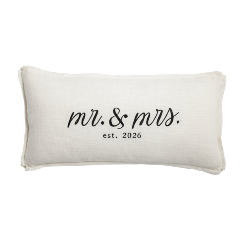 Mud Pie Mr. & Mrs. 2026 Pillows
