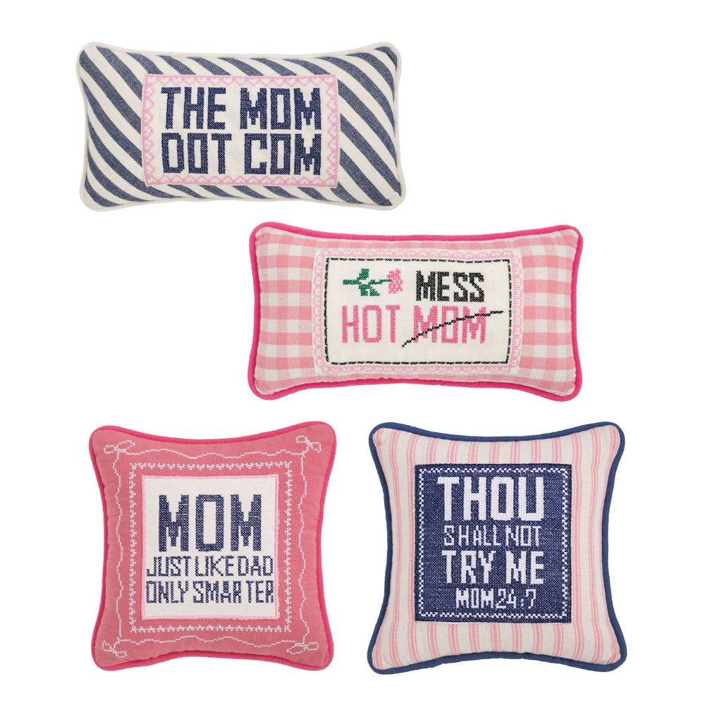 Mud Pie Mom Needlepoint Pillows