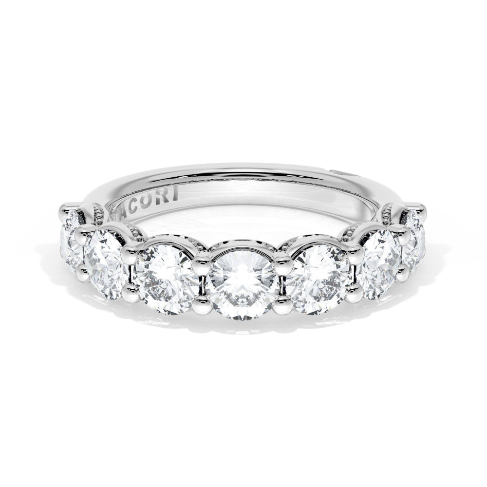 Tacori 18k Gold Founders Collection Round Cut Diamond Band