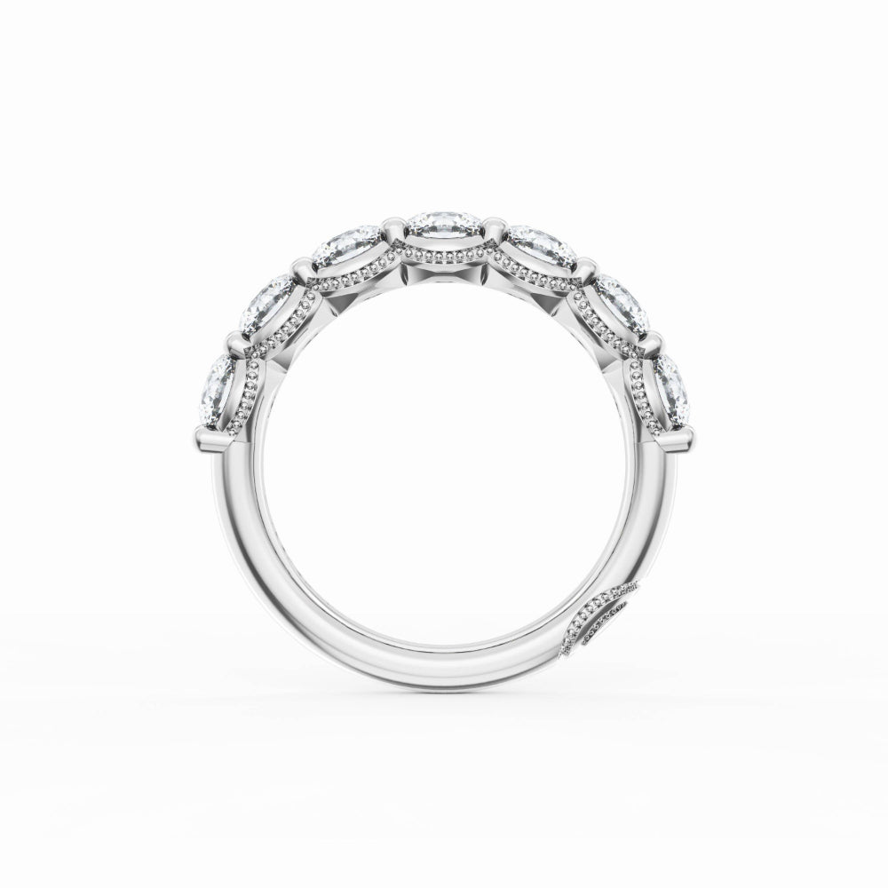 Tacori 18k Gold Founders Collection Round Cut Diamond Band