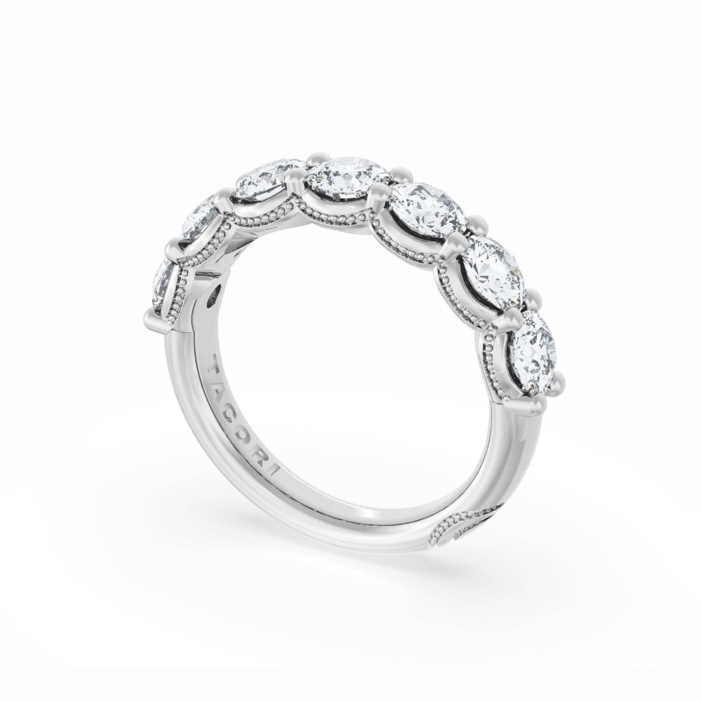 Tacori 18k Gold Founders Collection Round Cut Diamond Band