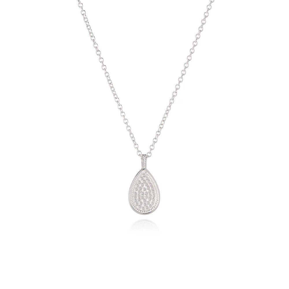 Anna Beck Classic Teardrop Two-Tone Pendant Necklace