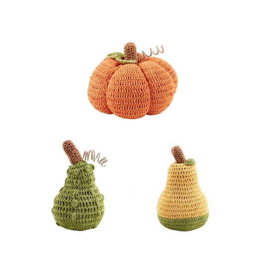 Mud Pie Crochet Pumpkins & Gourds