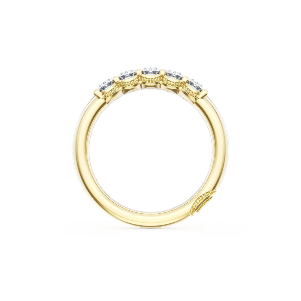 Tacori 18k Gold Founder's Collection Oval Cut Diamond Band