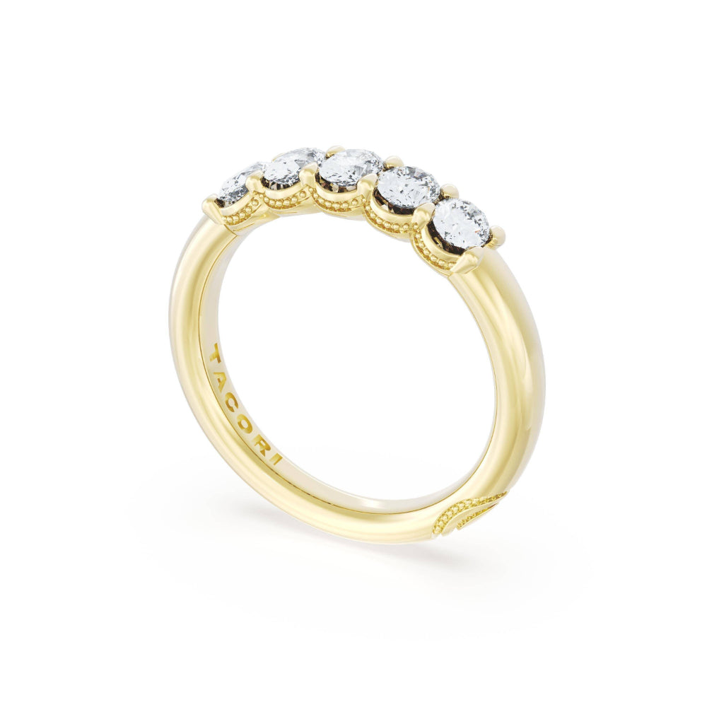 Tacori 18k Gold Founder's Collection Oval Cut Diamond Band