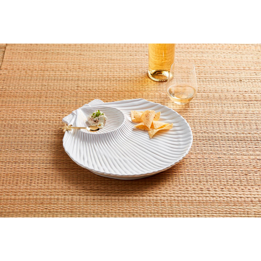 Mud Pie Fan Shell Chip & Dip