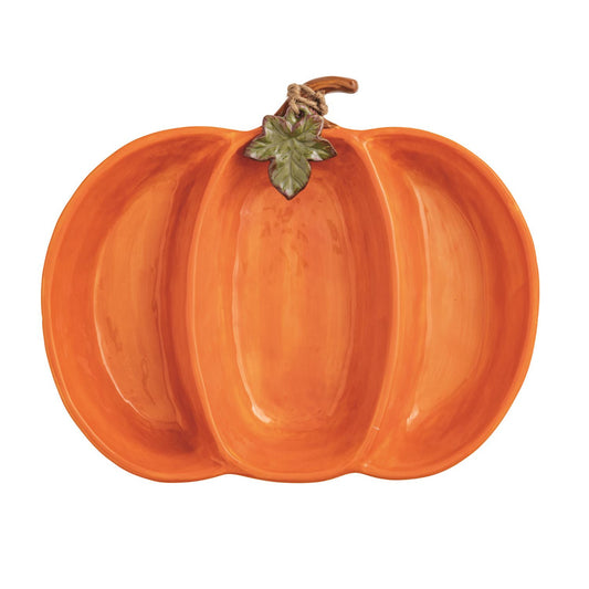 Mud Pie Gather Triple Dip Pumpkin Server