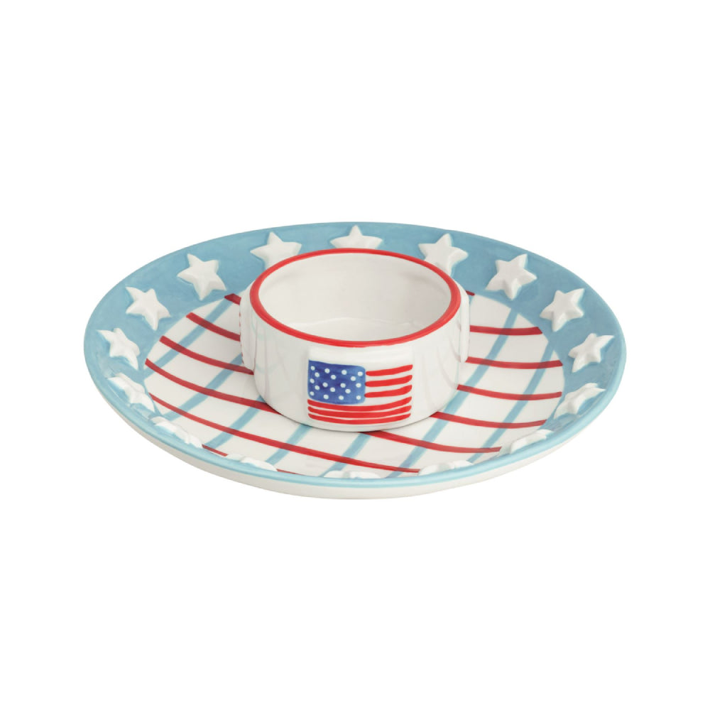 Mud Pie Americana Chip & Dip Set