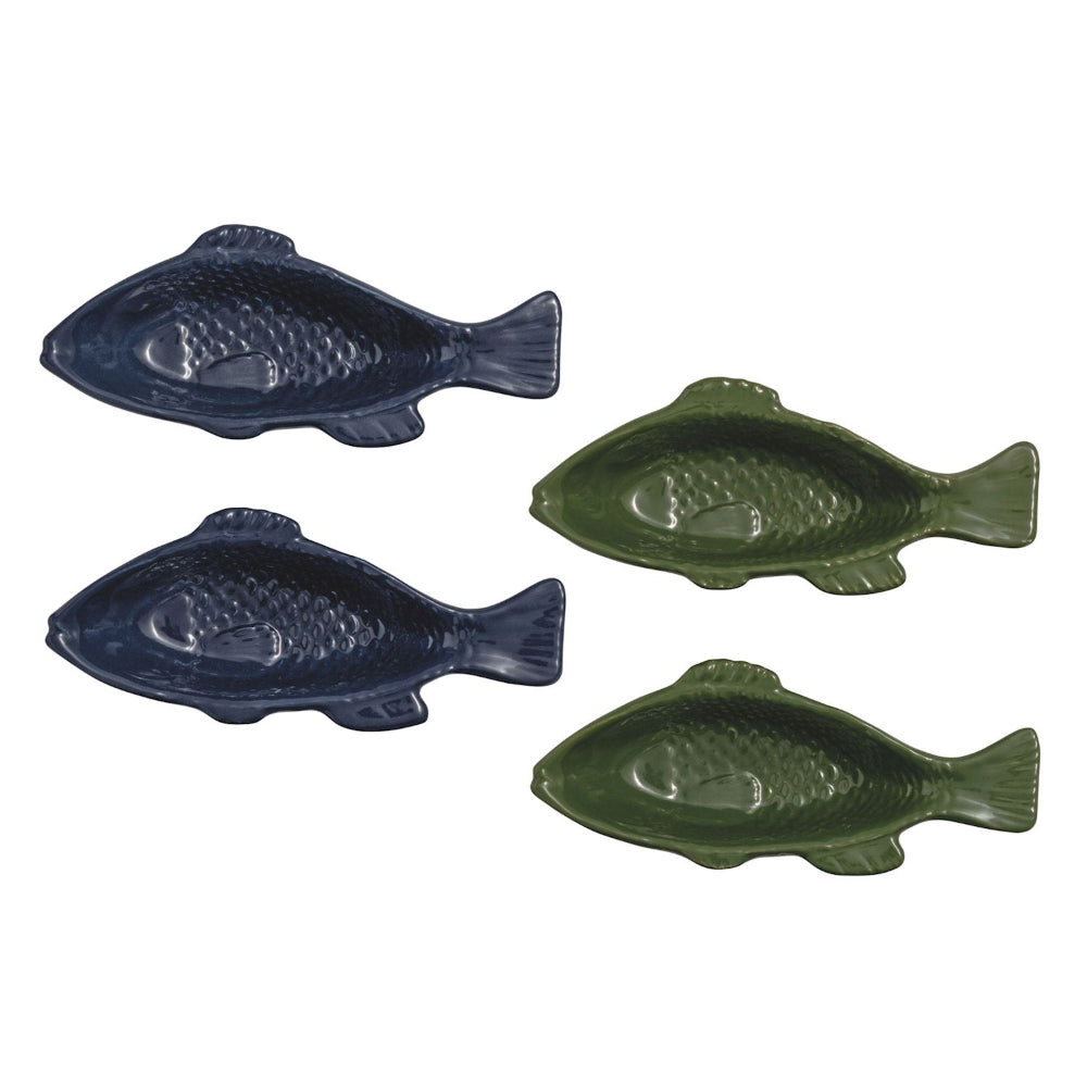 Mud Pie Fish Dip Bowls - Set of 2