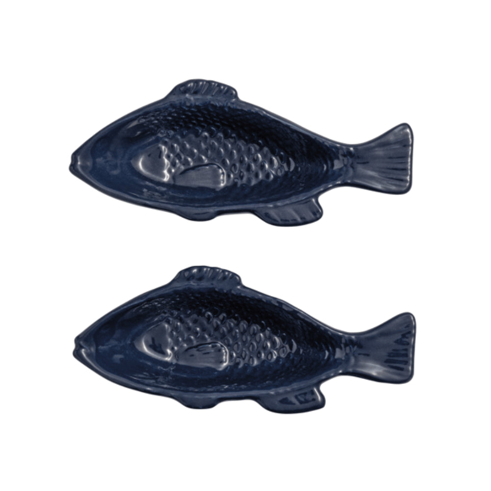 Mud Pie Fish Dip Bowls - Set of 2