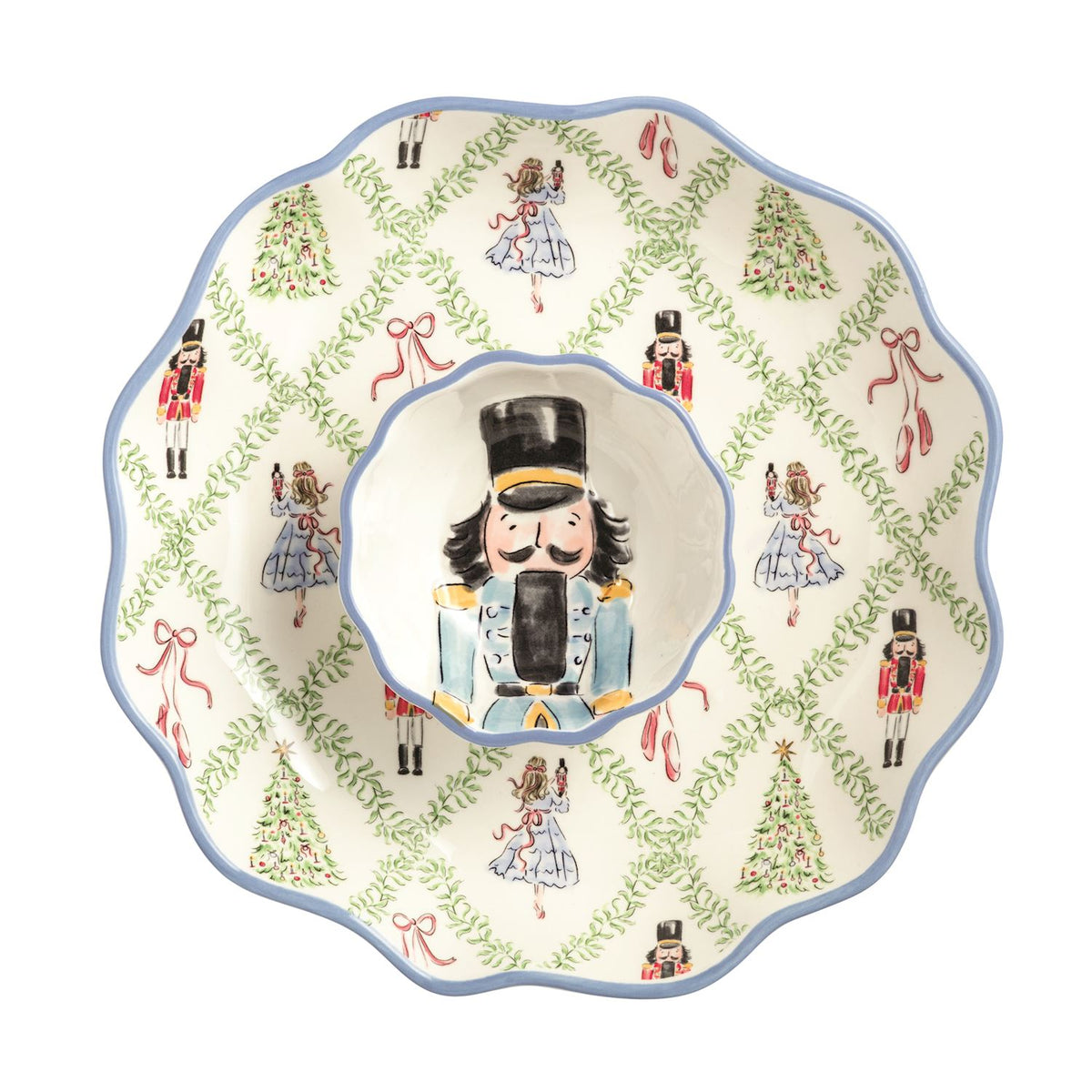 Mud Pie Nutcracker Chip & Dip Set