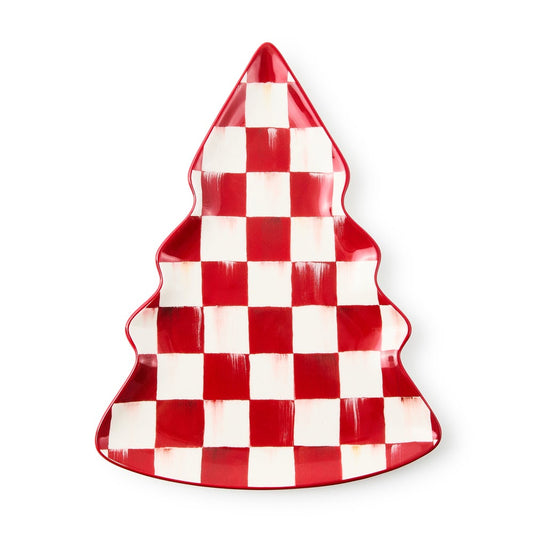 MacKenzie-Childs Cherry Check Tree Dish