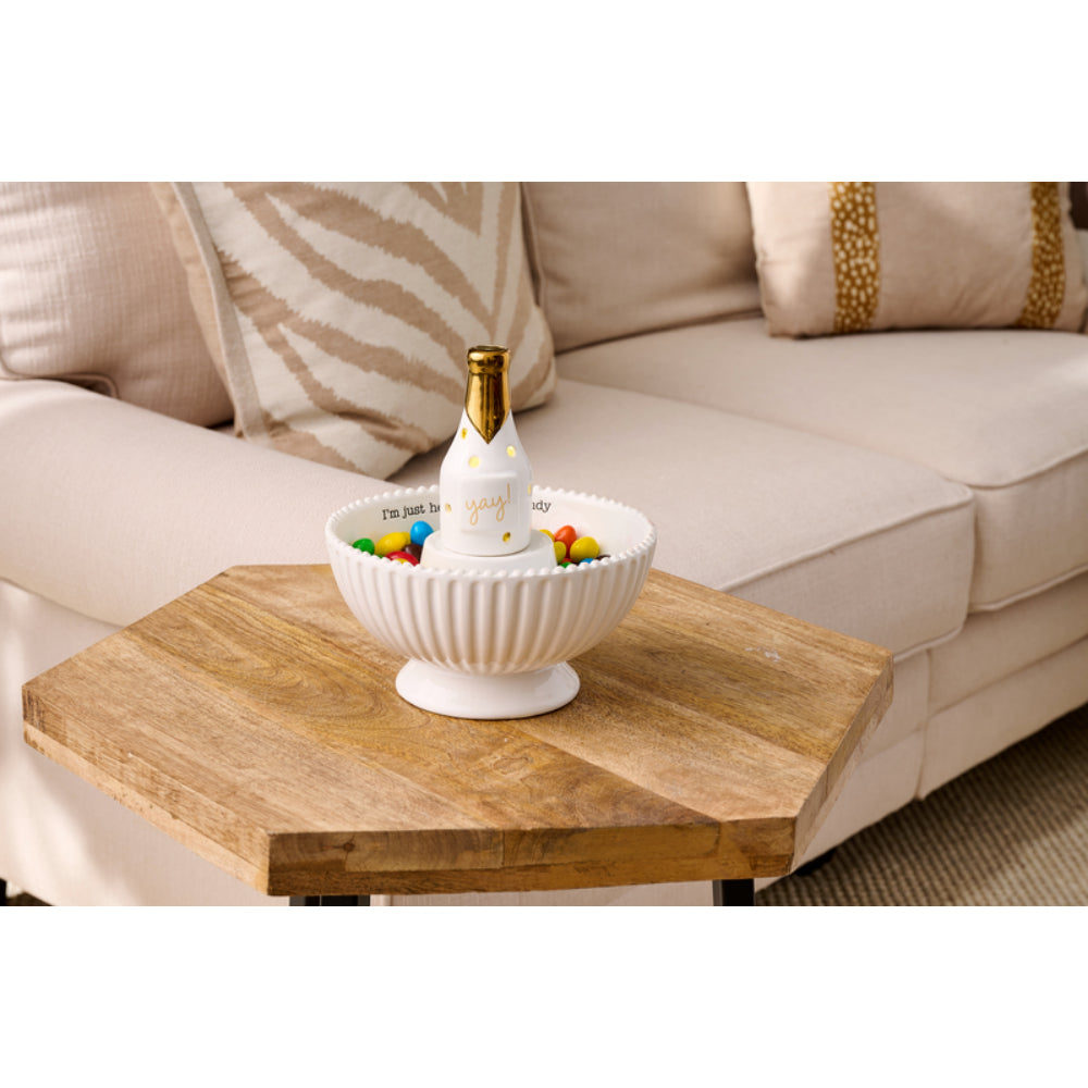Mud Pie Champagne Light-Up Sitter