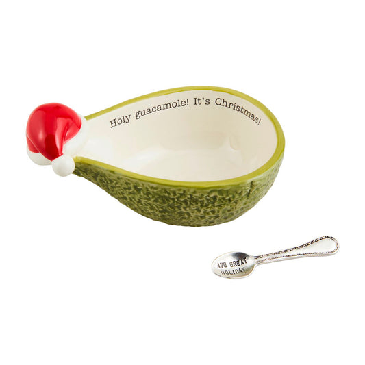 Mud Pie Christmas Guac Tidbit Set