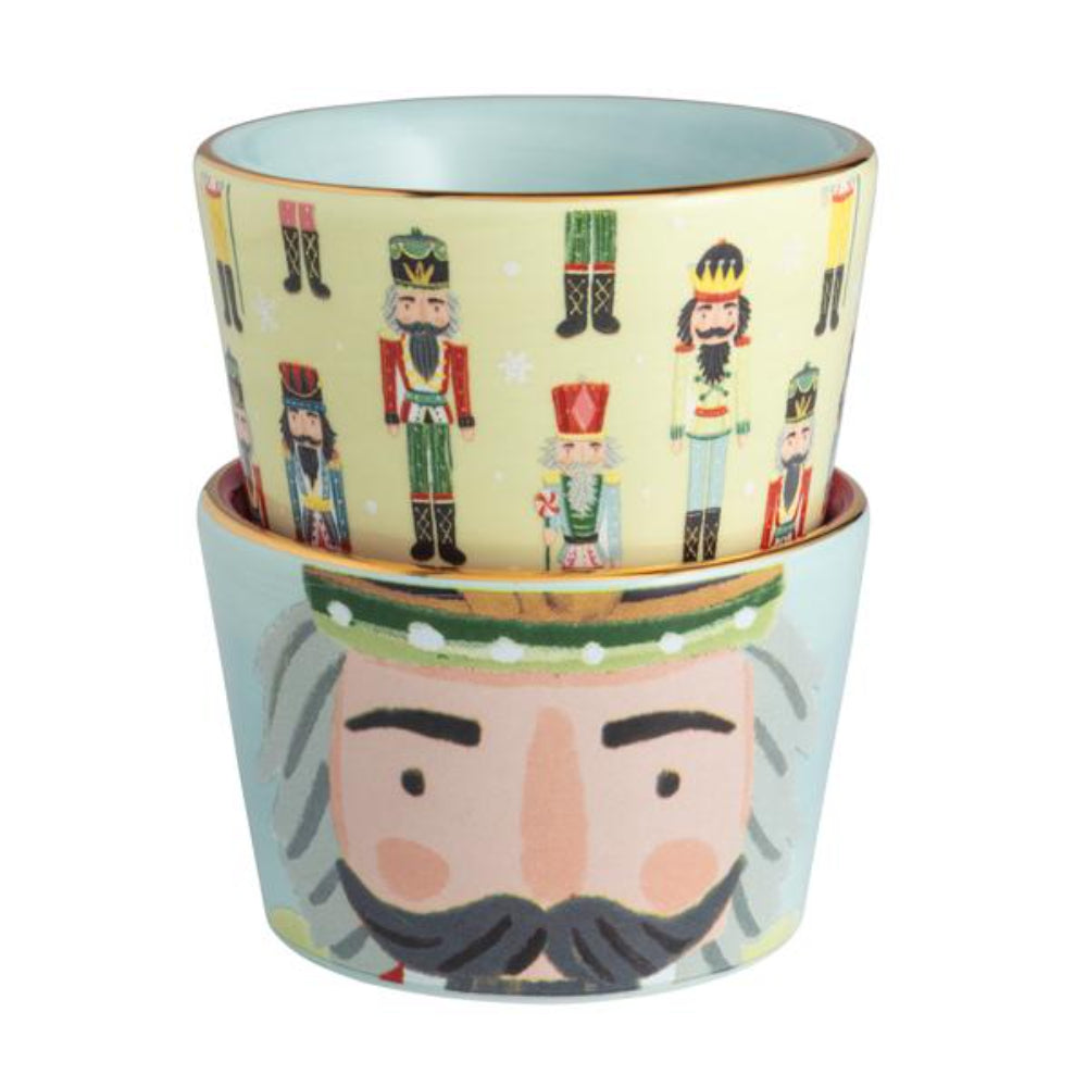 Mud Pie Nutcracker Patterned Tidbit Sets