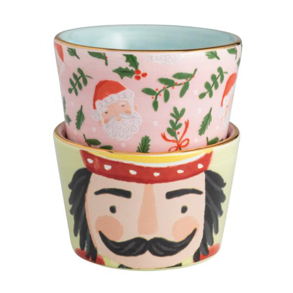 Mud Pie Nutcracker Patterned Tidbit Sets