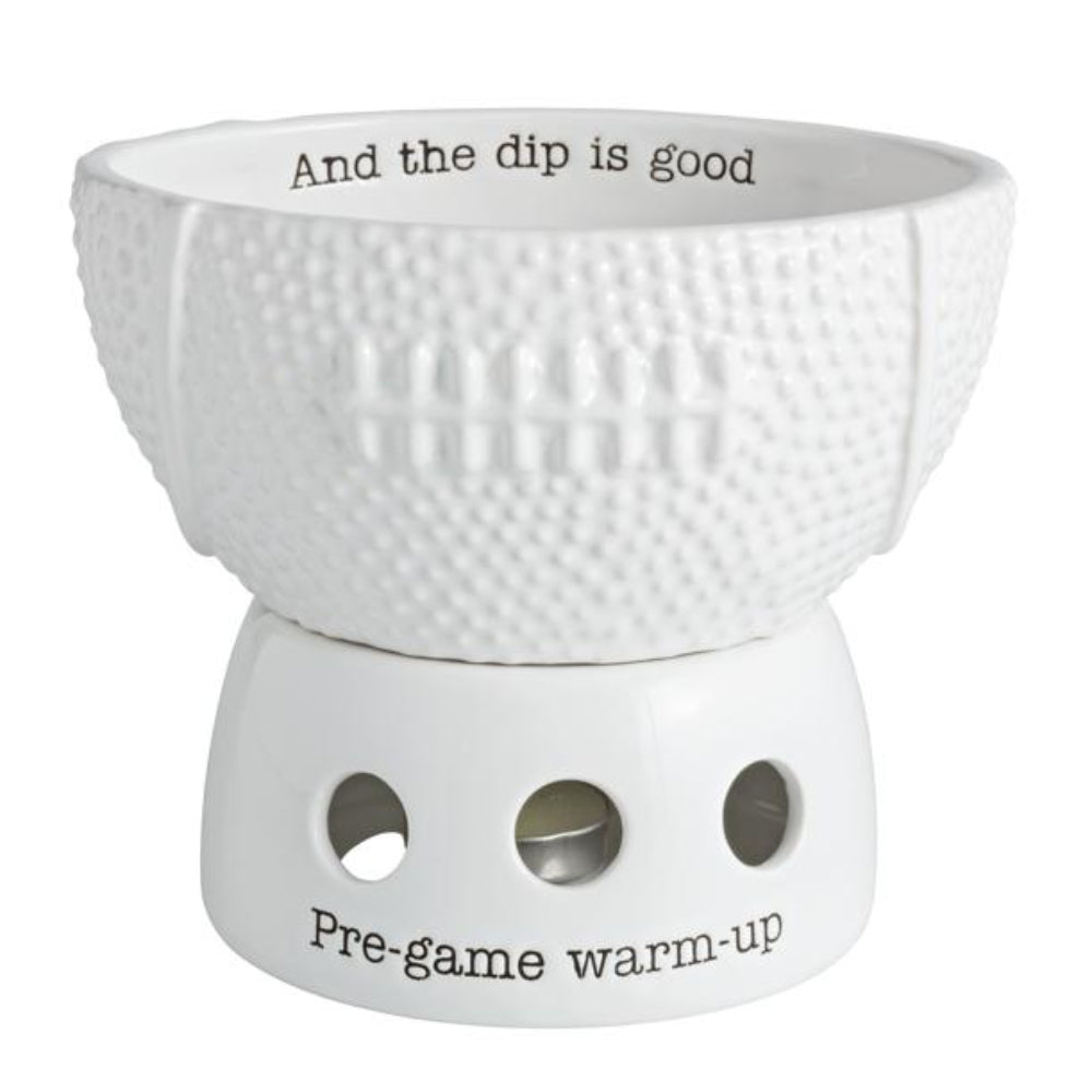 Mud Pie Football Tidbit Warmer Set