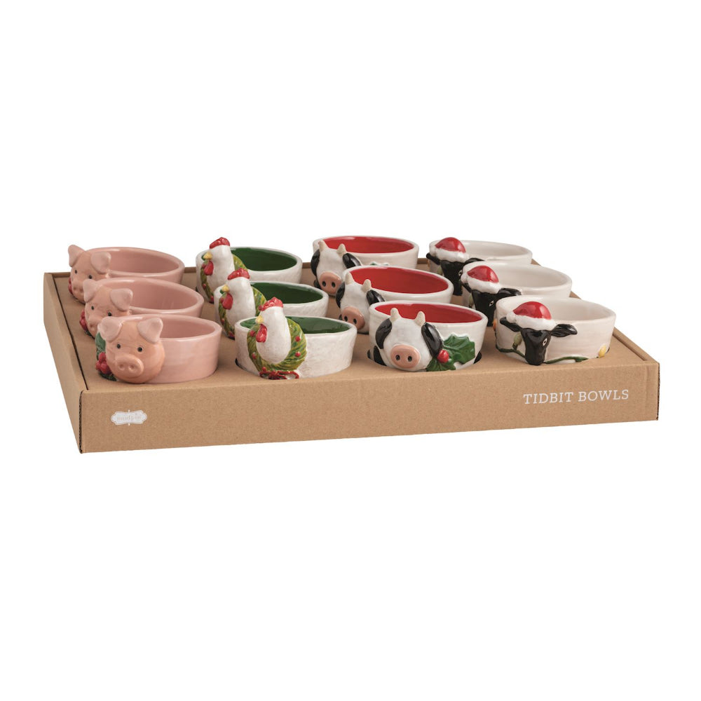 Mud Pie Farm Christmas Animal Tidbits
