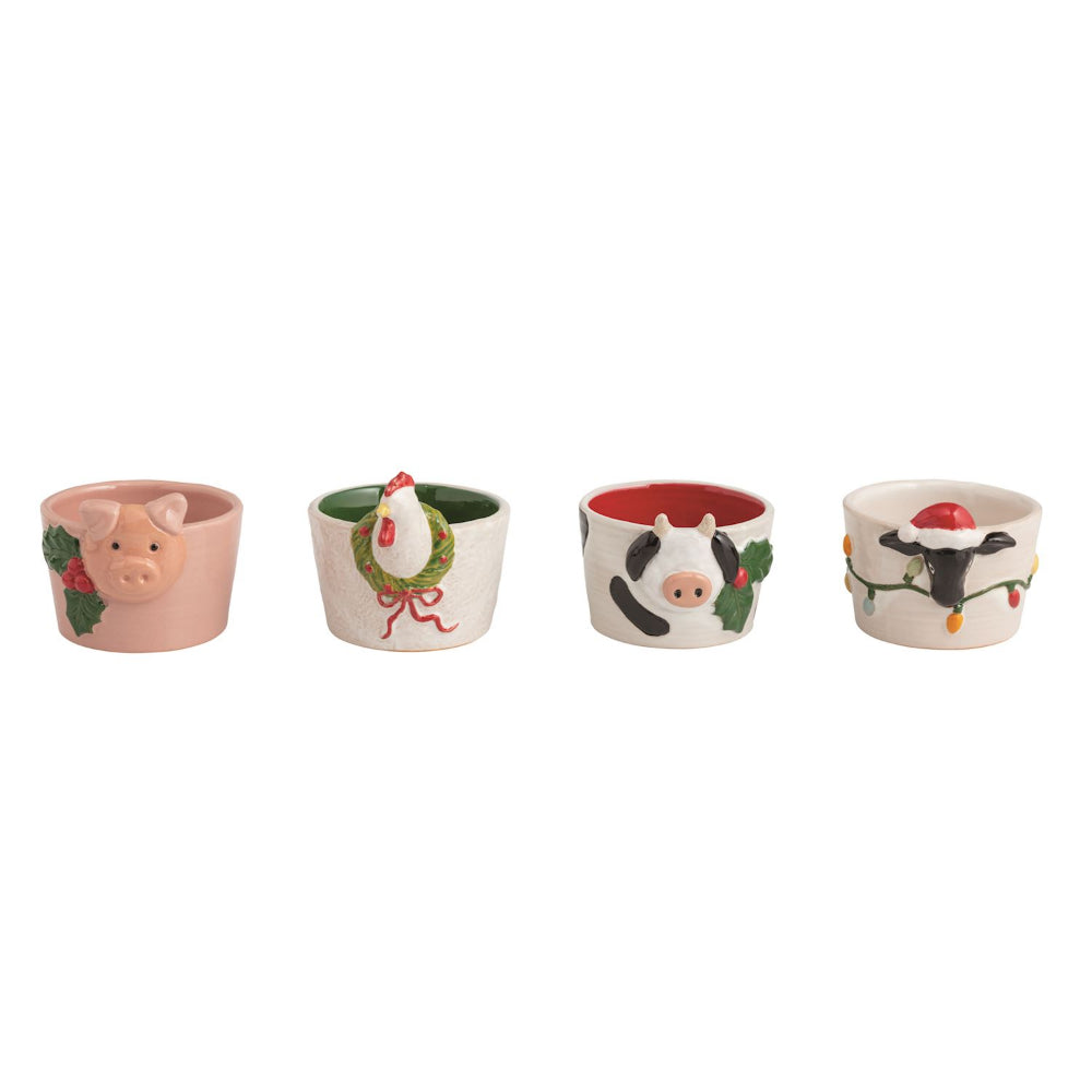Mud Pie Farm Christmas Animal Tidbits