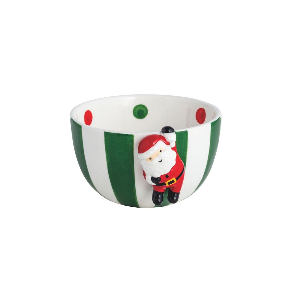 Mud Pie Hanging Reindeer & Santa Candy Tidbit Bowls