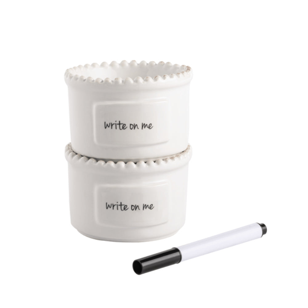 Mud Pie Personalize Ramekin Set