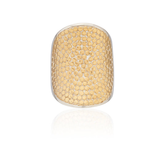 Anna Beck Classic Archive Two-Tone Saddle Ring