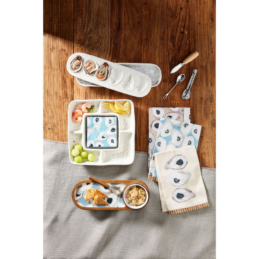 Mud Pie Oyster Tray & Dip Set
