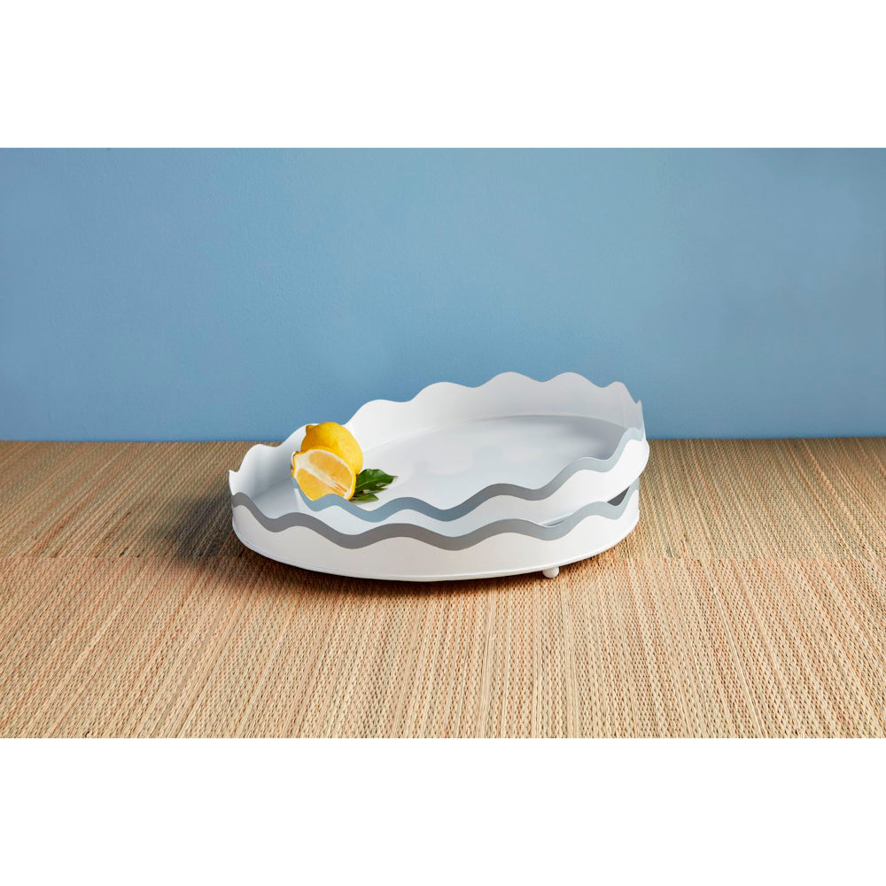 Mud Pie Wavy Metal Tray