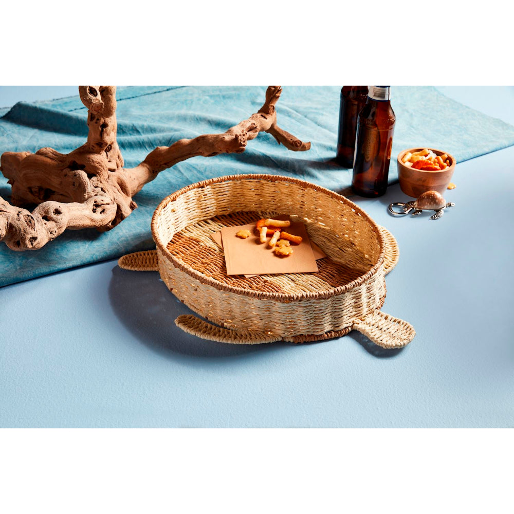 Mud Pie Woven Turtle Tray