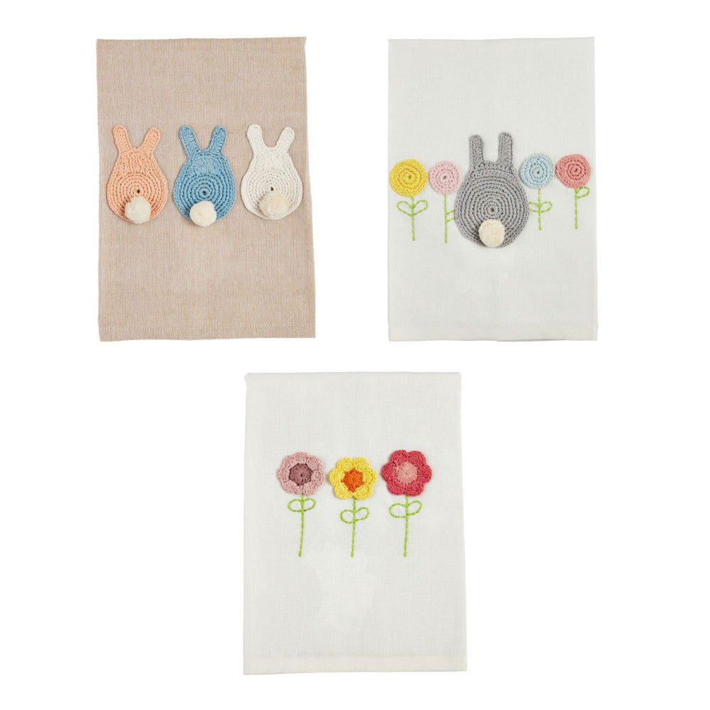 Mud Pie Easter Crochet Towel