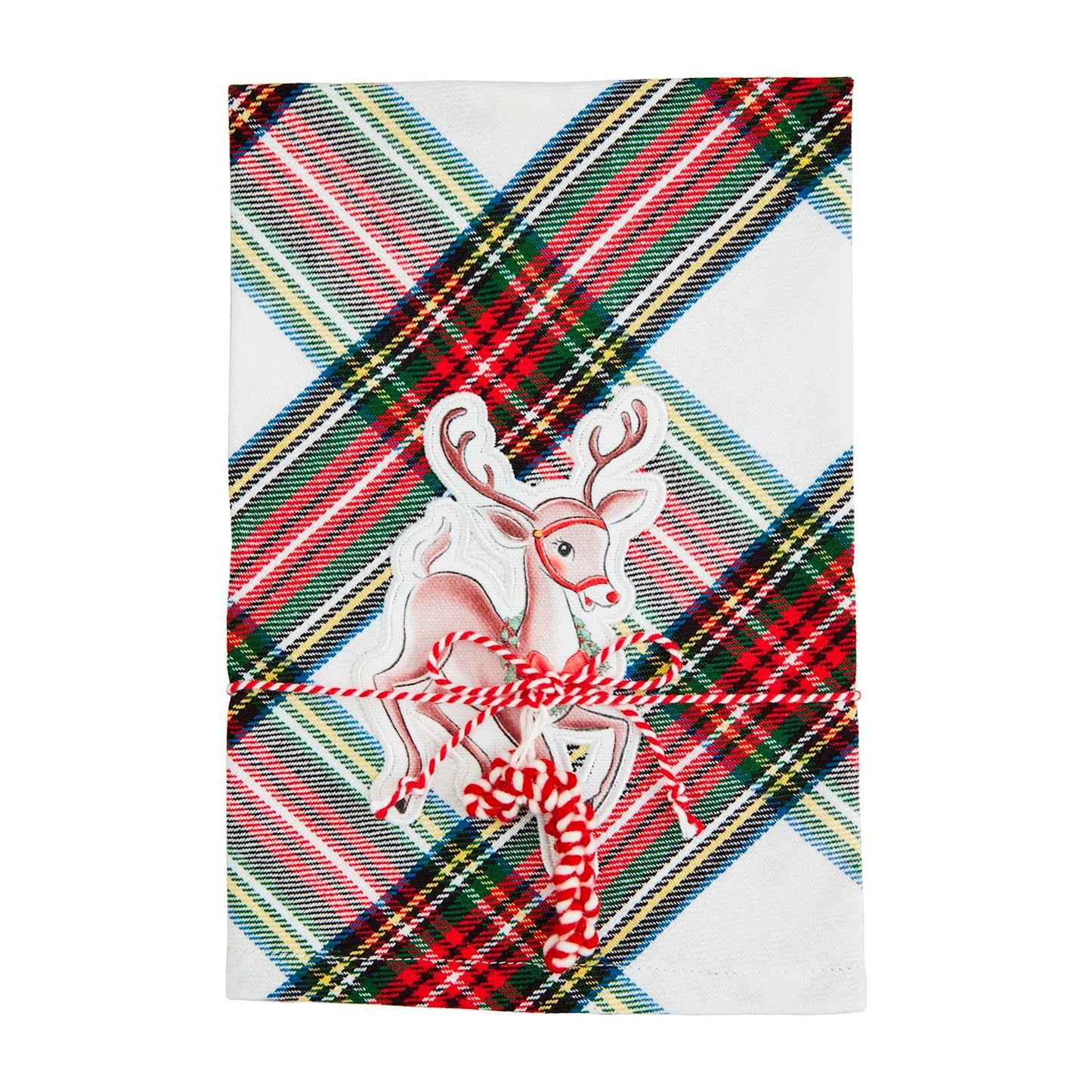 Mud Pie Classic Christmas Patch Towel