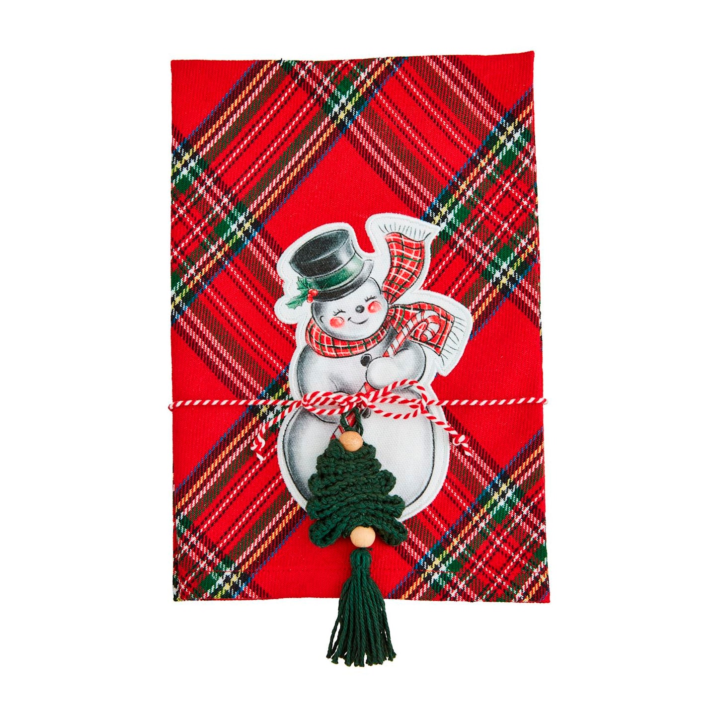 Mud Pie Classic Christmas Patch Towel