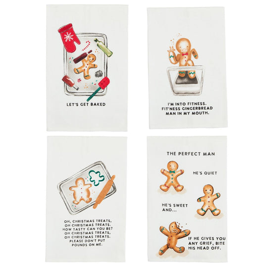 Mud Pie Gingerbread Man Towel