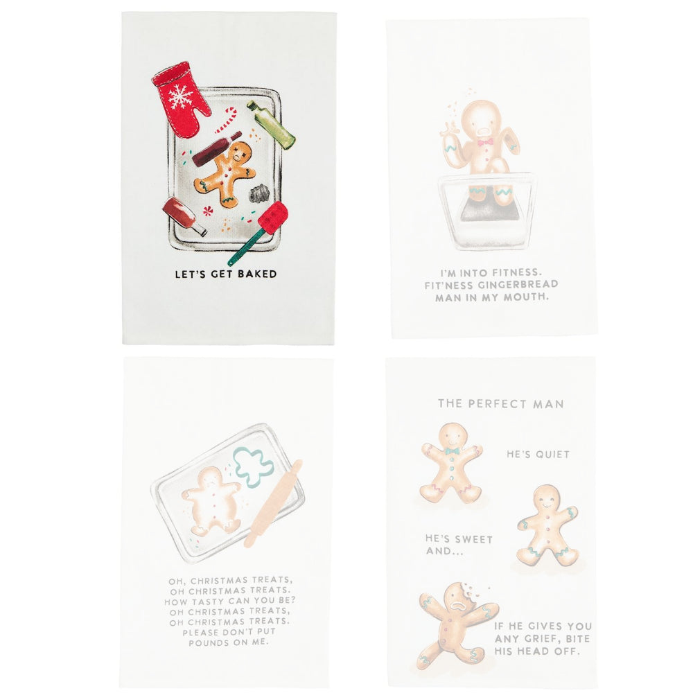 Mud Pie Gingerbread Man Towel
