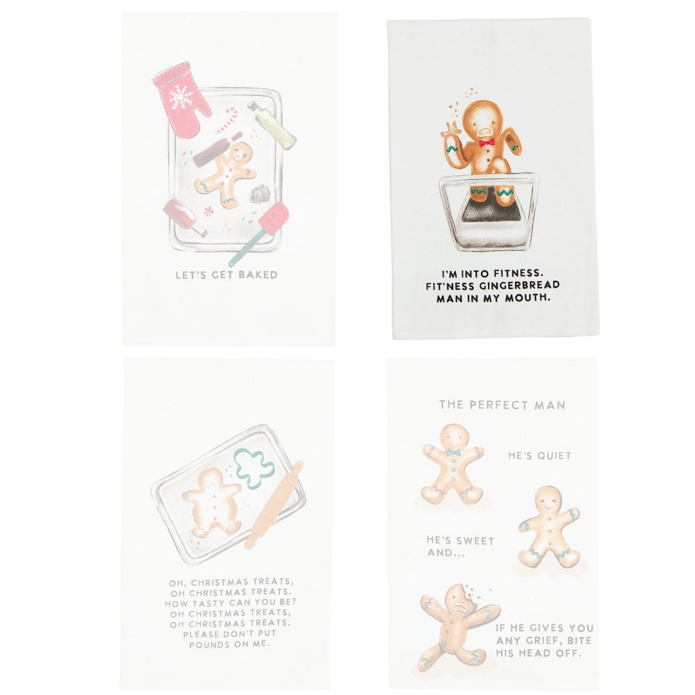 Mud Pie Gingerbread Man Towel