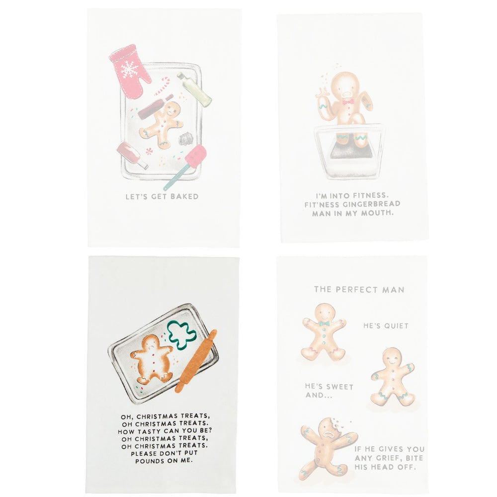 Mud Pie Gingerbread Man Towel