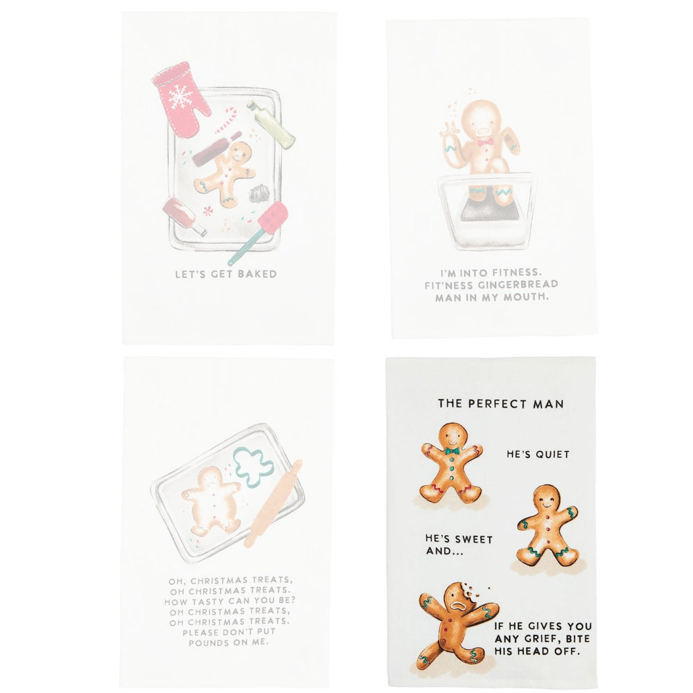 Mud Pie Gingerbread Man Towel
